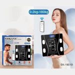product_image_name-Sokany-Bluetooth Body Fat Scale, Smart Wireless Digital Bathroom Weight Scale Body Composition Monitor Health Analyzer with Smartphone APP for Body Weight, Fat, Water, BMI, BMR, Muscle Mass-1