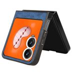 product_image_name-Generic-For Tecno Phantom V Flip2 high-end luxury leather phone case Blue-3