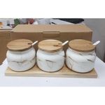 product_image_name-Generic-Marble Effect Ceramic Condiment Spice Jars Sugar Dish-1