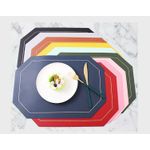 product_image_name-Generic-6 Pcs Nordic Style PU Leather Placemats - Double-Sided & Waterproof-3