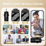 product_image_name-Generic-Wireless Vlogging Microphone – 3-in-1 Dual Mic for iPhone, Type-C Android & DSLR Camera (TX F11-2, 20m Range).-3