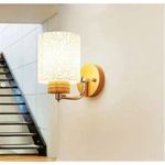 Wood wall bracket light