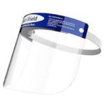 Clear Face Shield With White Elastic Strap