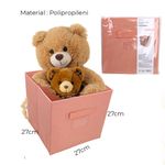 Miniso Solid Color Fabric Storage Bin(Pink)