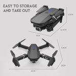 product_image_name-Generic-Foldable E88 Pro WiFi FPV RC D_rone with 4K HD Camera for Beginner Aerial Videography-2