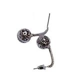 product_image_name-Fashion-Ladies small silver round drop down earrings-2