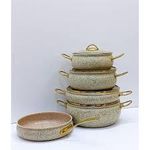 9PCS GRANITE COATING KITCHEN COOKWARE SET