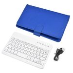 product_image_name-Generic-BLUE BT 3.0 Wireless Keyboard Cover with Leather Case for Smart Phone-5