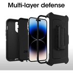 product_image_name-Generic-Otter Box IPhone 14 Pro Max (ONLY) Defender Series Case - BLACK , Rugged & Durable, With Port Protection-2