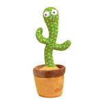 Dancing Cactus Baby Talking Repeats What You Say Kids Toys, Mimicking Toy with LED Recorder