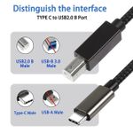 product_image_name-Generic-USB C To Printer Cable USB Type C To Type B Compatible With MIDI,Printers 2M-3