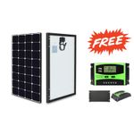 Solarmax 150Watts Solar Panel 25 Years Warranty All Weather Mono Solar Panel + Free 10A Solar Charge Controller 