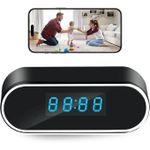 product_image_name-Generic-1080P Full HD Resolution Audio Video Recorder Alarm Table Clock Indoor Home Security Surveillance Baby Nanny WIFI Enabled Hidden Spy Camera-2