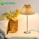 product_image_name-VoltEra-White Bedside Table Bulb 220V, 3-Way Dimmable, with Lampshade-5