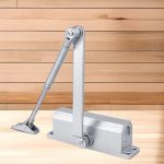 Automatic Adjustable Door Closer Aluminum Hydraulic Durable 300,000 Cycles Smooth Closing