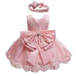Fahion Peach Princess Baby Dress