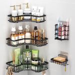 product_image_name-Generic-5PCS Triangular Shower Caddy Shelf Set – Corner Bathroom Organizer (No Drilling, Rustproof)-3