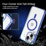 product_image_name-Generic-Electroplated Clear MagSafe Case with Camera Lens Protector for iPhone 8 - Blue-2