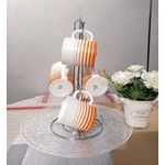 product_image_name-Generic-6-Piece Ceramic Tea & Coffee Mug Set With Metal Drying Stand – Durable Everyday Drinkware-2