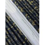 1.5m width and 2.5m height 3 pc Marble & velvet curtains 