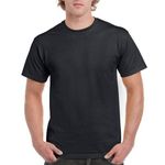 product_image_name-Fashion-Round Neck Short Sleeve T-Shirt - Black-1