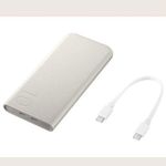 product_image_name-Samsung-10000mAh 25W Super Fast Charging Power Bank – Dual USB-C – PD3.0 – For Phones, Tablets, Earbuds, Compact & Eco-Friendly - Grey & Beige-2