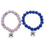 product_image_name-Generic-Pink & Blue Couple/2pcs Spider Hero Inspired Beaded Bracelet -1