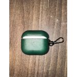 product_image_name-Generic-Luxury Soft Leather Case/Cover For Apple Airpods Pro 3 Shell Metal Keychain Shockproof Airpods Case-Green-2