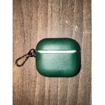 product_image_name-Generic-Luxury Soft Leather Case/Cover For Apple Airpods Pro 3 Shell Metal Keychain Shockproof Airpods Case-Green-3