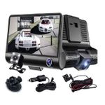 product_image_name-Generic-3 Channel Dash Camera (Front, Rear and Inside) 4 inch Screen Dash Camera for Cars, 1080P Full HD Dash Cam Dual Lens Car Dash Camera with Loop Recording, Wide Angle-2