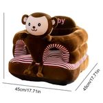 Baby Lounge Chair, Portable Toddler Sit Chair, Cute Toddler Chair With Soft Touches, Convenient Cozy Animal Seats, Comfortable Animal Shaped Seat, Toddler Learning Sit Chair For Kids Boys Girls