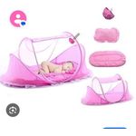  Baby zip closer mosquito net colour pink