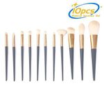 Cosmetic Makeup Brush Set Powder Brushes 10 Pcs Dark Blue