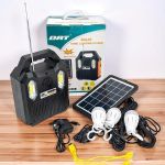 DAT AT-9028B Home Solar Lighting System Kit USB Mobile Charging Solar Panel Fast Charging Support