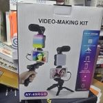 product_image_name-Generic-AY-49 RGB Vlogging Kit – All-in-One Tripod, LED Light & Microphone-3