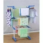 product_image_name-Generic-DETACHABLE 50kg 3 Layer Cloth Hanger Rack Stand with Blue Joints, Heavy Duty, Space-Saving, Adjustable Multi-Layer Clothes Drying and Storage Organizer for Home and Laundry-5