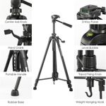 product_image_name-Generic-Weifeng WT-3520 Strong 140cm Tripod Stand for DSLR Cameras, Mobile Phones & Studio Lights-2