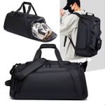 product_image_name-Generic-Waterproof Duffel Bag with Shoe Compartment & Backpack Straps-2