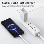 product_image_name-XIAOMI-67W Original GaN Turbo Charger Set with 6A 1 Meter USB-C Cable, Fast Charging for Redmi Note 14/13/12/11/ Pro 5G, 11T/14S Mi 13/12/12Pro/12,13 lite/12S/12X/14T/15T/11i/Mix Fold and Flip-5