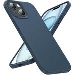 product_image_name-Generic-Navy Slim Liquid Silicone 3 Layers Full Covered Soft Gel Rubber Phone Cover Case For IPhone 15-1