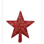 Red Star Christmas Tree Topper Christmas Tree Decoration 