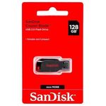 Sandisk Cruzer Blade Flash Disk - 128GB - Black & Red