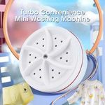 Mini washing machine sub rotating turbine portable washing machine