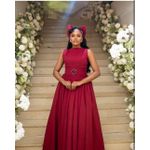 product_image_name-Fashion-Ladies Fancy Sleeveless Maxi Dress with a belt-Maroon-1