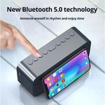 product_image_name-Generic-Bluetooth Speaker Digital Alarm Clock Large LED Screen-Black-2
