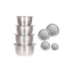 StainlessPerfect 4Pcs Sufuria Set With Lids
