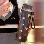 product_image_name-Generic-800ml Stainless Steel Insulated Travel Flask - Keeps Drinks Hot & Cold for 8 Hrs - Portable Thermos Bottle for Office, School & Outdoor Activities-3