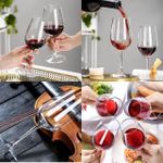 Premium Crystal Clear Wine Glasses Set of 6 – 330ml Elegant Drinking Glasses for Red & White Wine, Parties & Home Dining