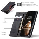 product_image_name-Generic-Caseme For Xiaomi Mi 13 Flip PU Leather Wallet Case With 2 Cards Slot-2