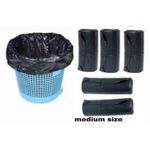 100Pcs Small Trash Bags Garbage Bags Trash Liners Black